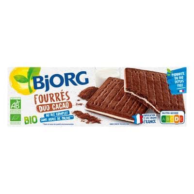 Bjorg Fourrés duo cacao bio, 150g