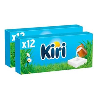 Kiri Fromage Fondu, Lot de 2x12 Fromages - 216g