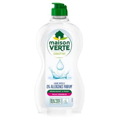 Maison Verte Liquide vaisselle 0% Allergènes, 500ml