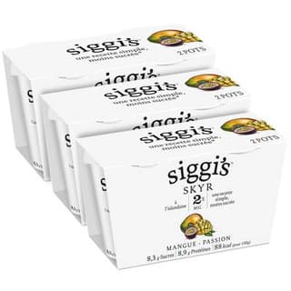 Siggi's Skyr Mangue Passion 2%mg, Lot de 3 - 2x140g