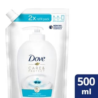 Dove Savon Liquide Mains Care & Protect recharge, 500ml