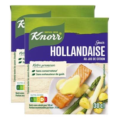 Knorr Sauce Hollandaise au jus de citron, Lot de 2x30cl