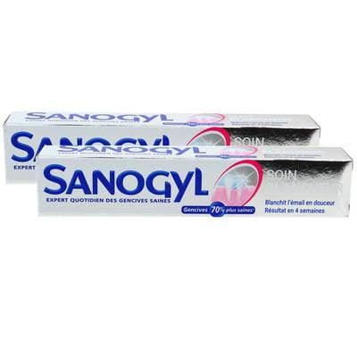 Sanogyl Dentifrice blancheur et soin au bicarbonate, Lot de 2x75ml