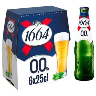 1664 Bière blonde 0.00°, 6x25cl