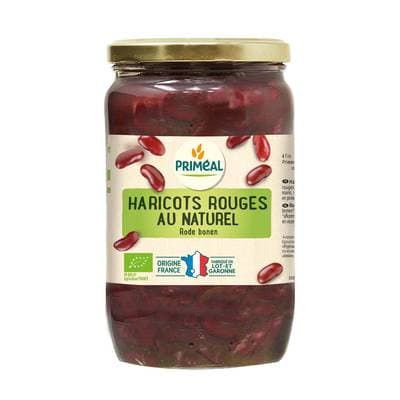 Priméal Haricots rouge origine France bio en bocal, 720ml