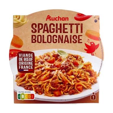 Auchan Spaghetti à la Bolognaise, 280g