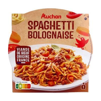 Auchan Spaghetti à la Bolognaise, 280g