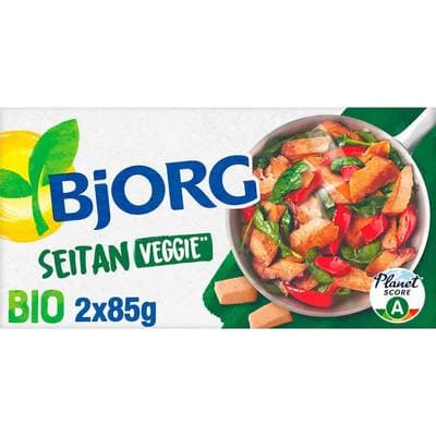 Bjorg Veggie Seitan - Spécialité végétale bio, 2x85g