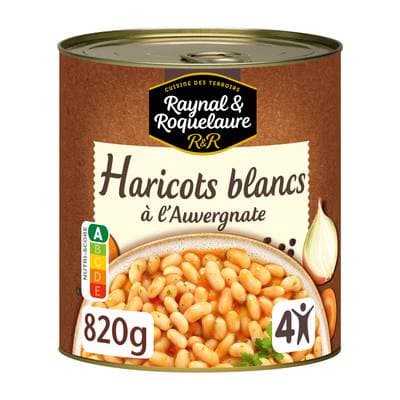 Raynal et Roquelaure Haricots blancs cuisinés à l'Auvergnate, 820g