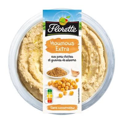 Florette Houmous Extra Pois Chiche et Graines de Sésames, 175g