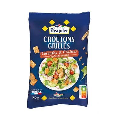 Pasquier Croûtons grillés céréales et graines spéciale salade, 70g