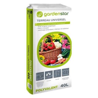 Gardenstar Terreau Universel utilisable en agriculture biologique, 40L