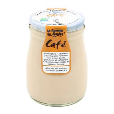 La Ferme du manège Yaourt café au lait entier, 180g
