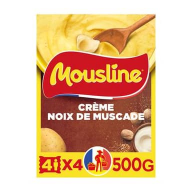 Mousline Purée Crème et Noix de Muscade, 500g