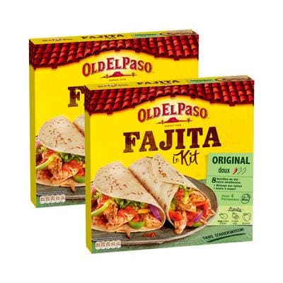 Old el Paso Kit pour fajitas original doux, Lot de 2x500g
