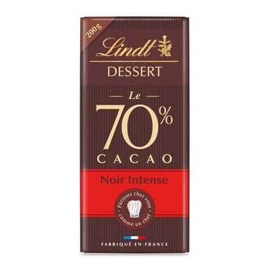 Lindt Chocolat Noir à Patisser 70% Cacao intense, 180g