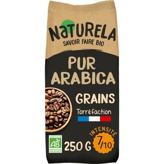 Naturela Café en grains bio Pur Arabica, 250g