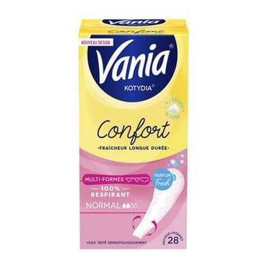 Vania Protège-slips Flexiform Kotydia flexi+ fraicheur, 28  pièces