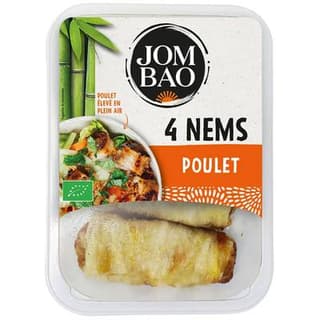 Jom Bao Nems poulet bio recette traditionnelle, 4 pièces - 200g