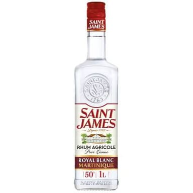 Saint James Rhum blanc agricole Martinique 50°, 1L