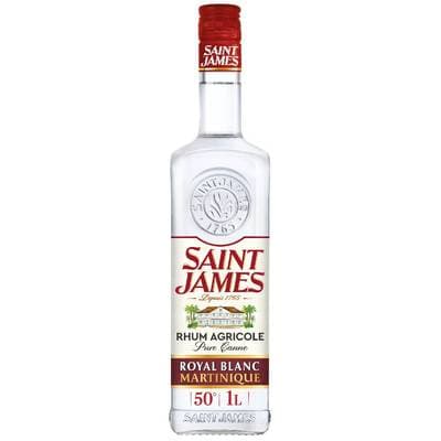 Saint James Rhum blanc agricole Martinique 50°, 1L
