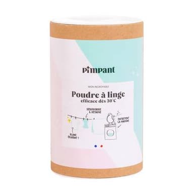 Pimpant Poudre À Linge Blanchissantes 100% Naturelle, 570g