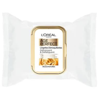 L'Oréal Lingettes démaquillantes yeux et visage Age Perfect, 25 lingettes