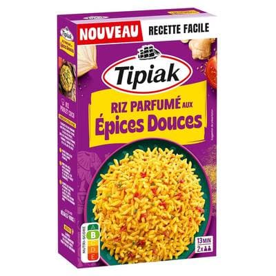 Tipiak Riz Parfumé aux Epices douces en sachets cuisson, 2x120g