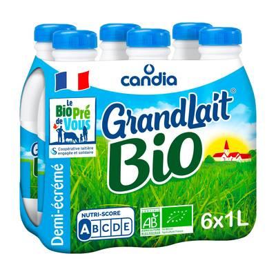 Candia - Lait Bio Demi-écrémé