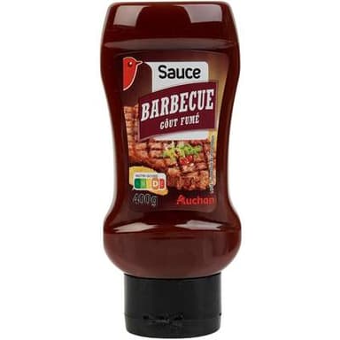 Auchan Sauce barbecue goût fumé flacon souple, 400g