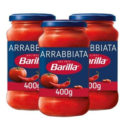 Barilla Sauce Tomates Arrabbiata, Lot de 3x400g