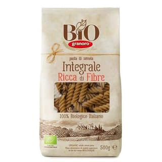 Granoro  Pâtes Fusilli Intégrale Complète Bio, 500g