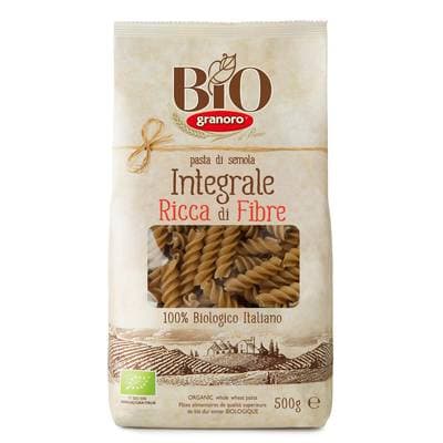 Granoro  Pâtes Fusilli Intégrale Complète Bio, 500g