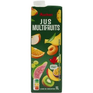 Auchan Jus multifruits à base de concentré, 1L