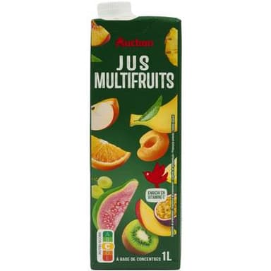 Auchan Jus multifruits à base de concentré, 1L