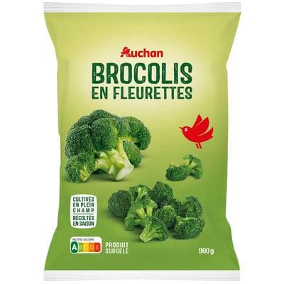 Auchan Brocolis en fleurettes, 900g