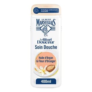 Le Petit Marseillais Crème douche Surgras Huile d'Argan et Fleur d'Oranger, 400ml