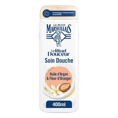 Le Petit Marseillais Crème douche Surgras Huile d'Argan et Fleur d'Oranger, 400ml