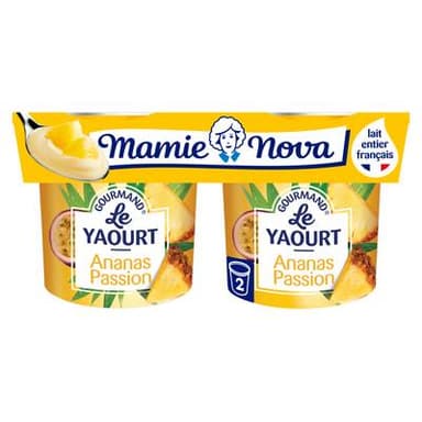 Mamie Nova Gourmand ananas passion, 2x150g
