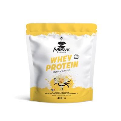 Inshape Nutrition Whey Boisson Proteinée Saveur Vanille, 420g