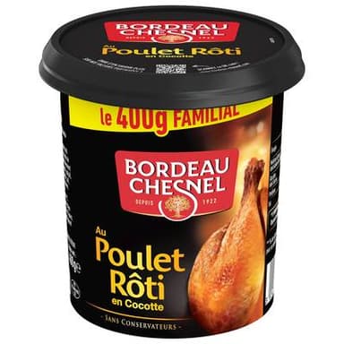 Bordeau Chesnel Rillettes de Poulet Rôti en Cocotte, 400g