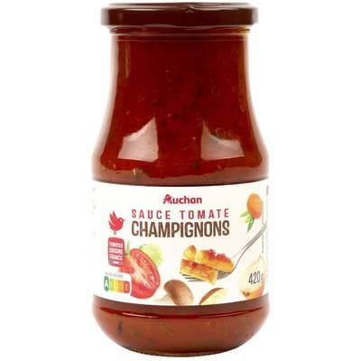 Auchan Sauce Tomate forestièrere, 420g