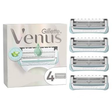 Gillette Venus Lames de rasoir Pour Femme Satin Care Aloe Vera, 4 lames