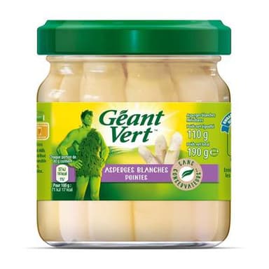 Géant Vert Pointes d'asperges blanches, 110g