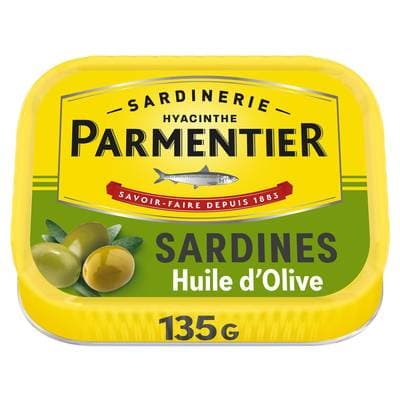 Parmentier Sardines à l'huile d'olive vierge extra, 135g