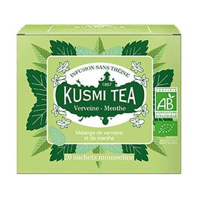 Kusmi Tea Infusion Verveine Menthe BIO, 20 sachets