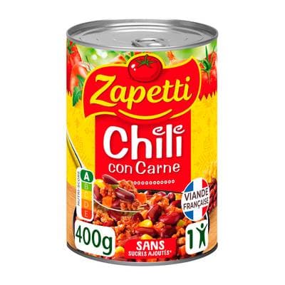 Zapetti Chili au Boeuf, 400g