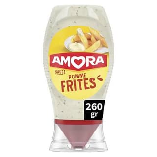 Amora Sauce Pommes Frites en flacon souple Squeeze Top Down, 260g