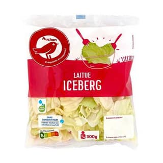 Auchan Laitue Iceberg, 3/4 parts - 300g