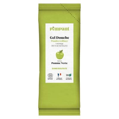 Pimpant Gel Douche Pomme Verte, 1 recharge